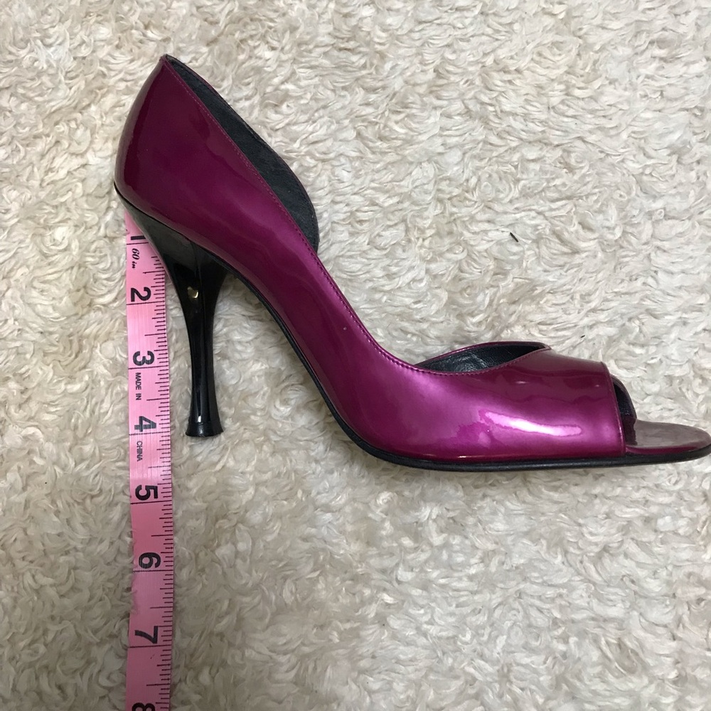 Stuart Weizman Purple Open-Toe Heels - image 5